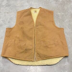 Vintage 90s y2k Rare VTG CARHARTT Full Zip Sherpa Lined